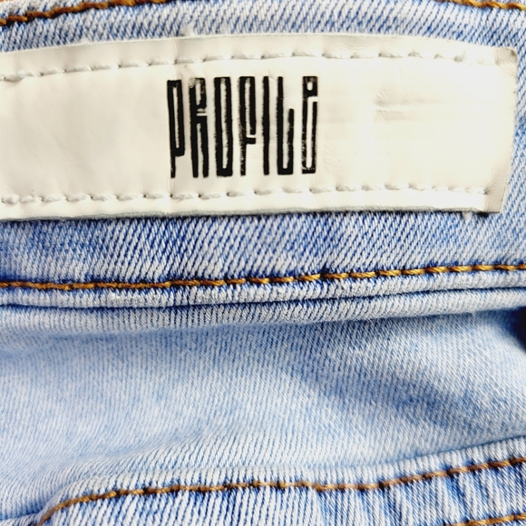 Profile by Ring of Fire Womens Light Blue High Rise Skinny Jeans - Picture 3 of 7